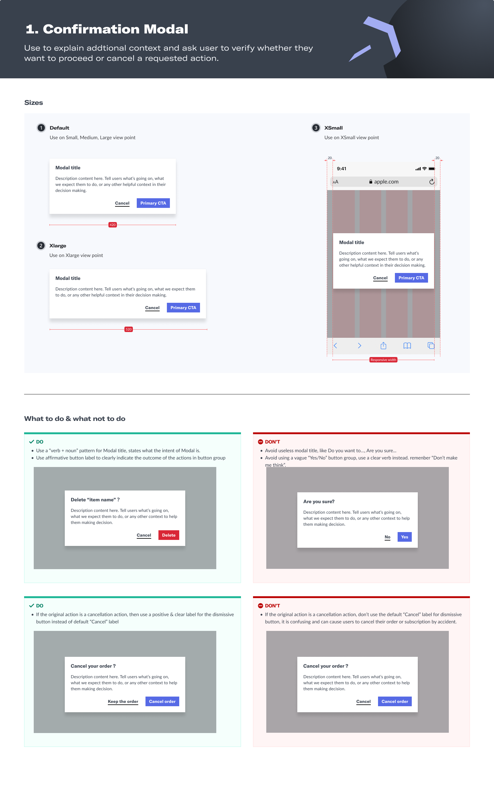 Component Guidelines Template
